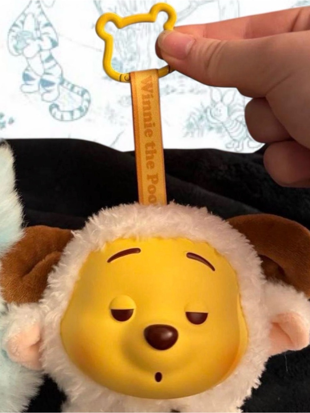 Miniso Disney Winnie the Pooh Naught Party Costume Plush Keychain Collectible - Picture 2 of 2